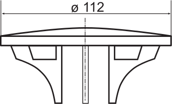 Krytka k sifonu 821/90