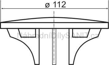 Krytka k sifonu 821/90